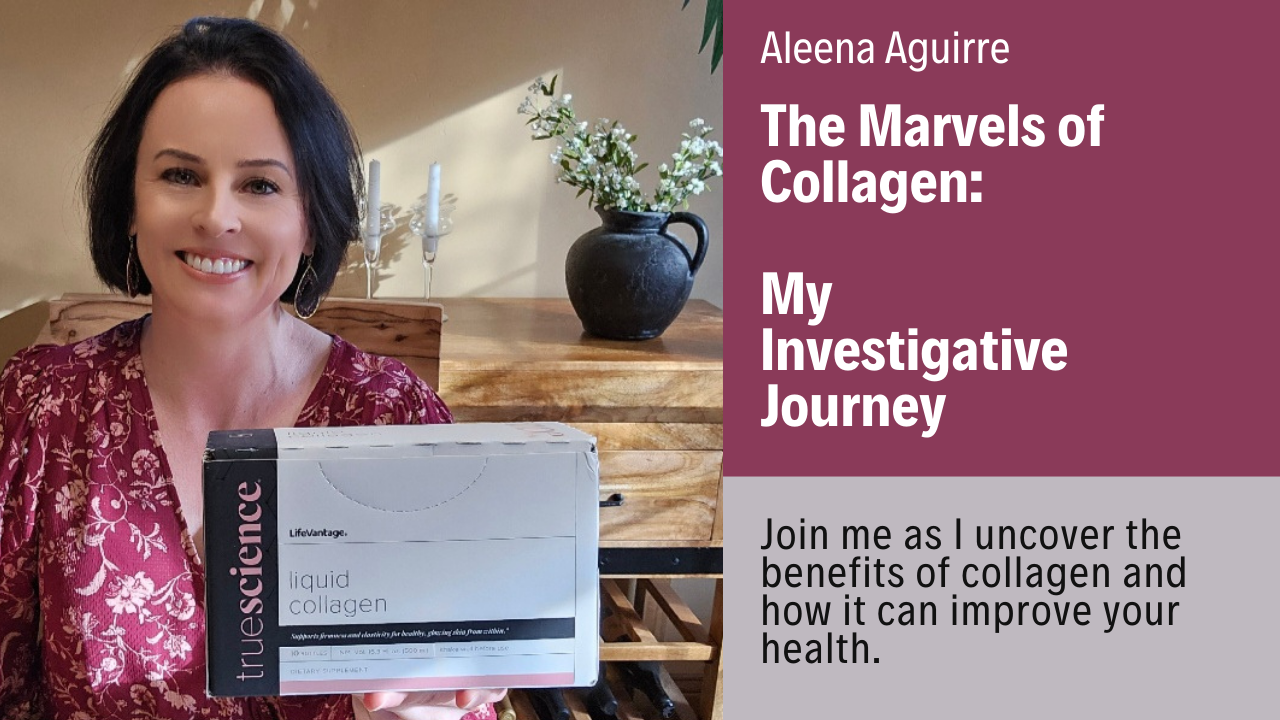 Join me as I uncover the benefits of collagen and how it can improve your health. The Marvels of Collagen: My Investigative Journey Aleena Aguirre